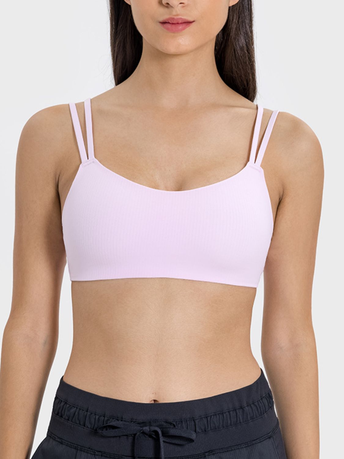 Millennia Scoop Neck Double Strap Active Cami - Little Miss Vanilla