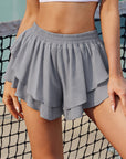 Layered Mid-Rise Waist Active Skirt - Little Miss Vanilla