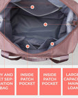 Foldable Storage Travel Bag Waterproof Large Capacity Gym Fitness Bag Weekender Overnight For Women