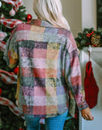 Multicolor Brushed Plaid Pocketed Oversize Shacket - Little Miss Vanilla