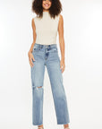 Kancan Ultra High Rise Distressed Straight Jeans - Little Miss Vanilla