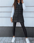 Plus Size Zip Up Hooded Vest Coat - Little Miss Vanilla