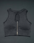 Seamless Zipper Double Layer Gym Underwear Shockproof