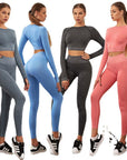 Winter New Women Suits Gym Fitness Leggings