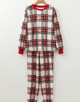 Red Christmas Plaid Allover Top and Pants Lounge Set - Little Miss Vanilla