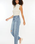 Kancan Ultra High Rise Distressed Straight Jeans - Little Miss Vanilla