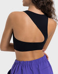 Millennia Cutout Round Neck Active Tank - Little Miss Vanilla