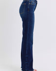 Judy Blue Full Size Raw Hem Straight Leg Jeans - Little Miss Vanilla