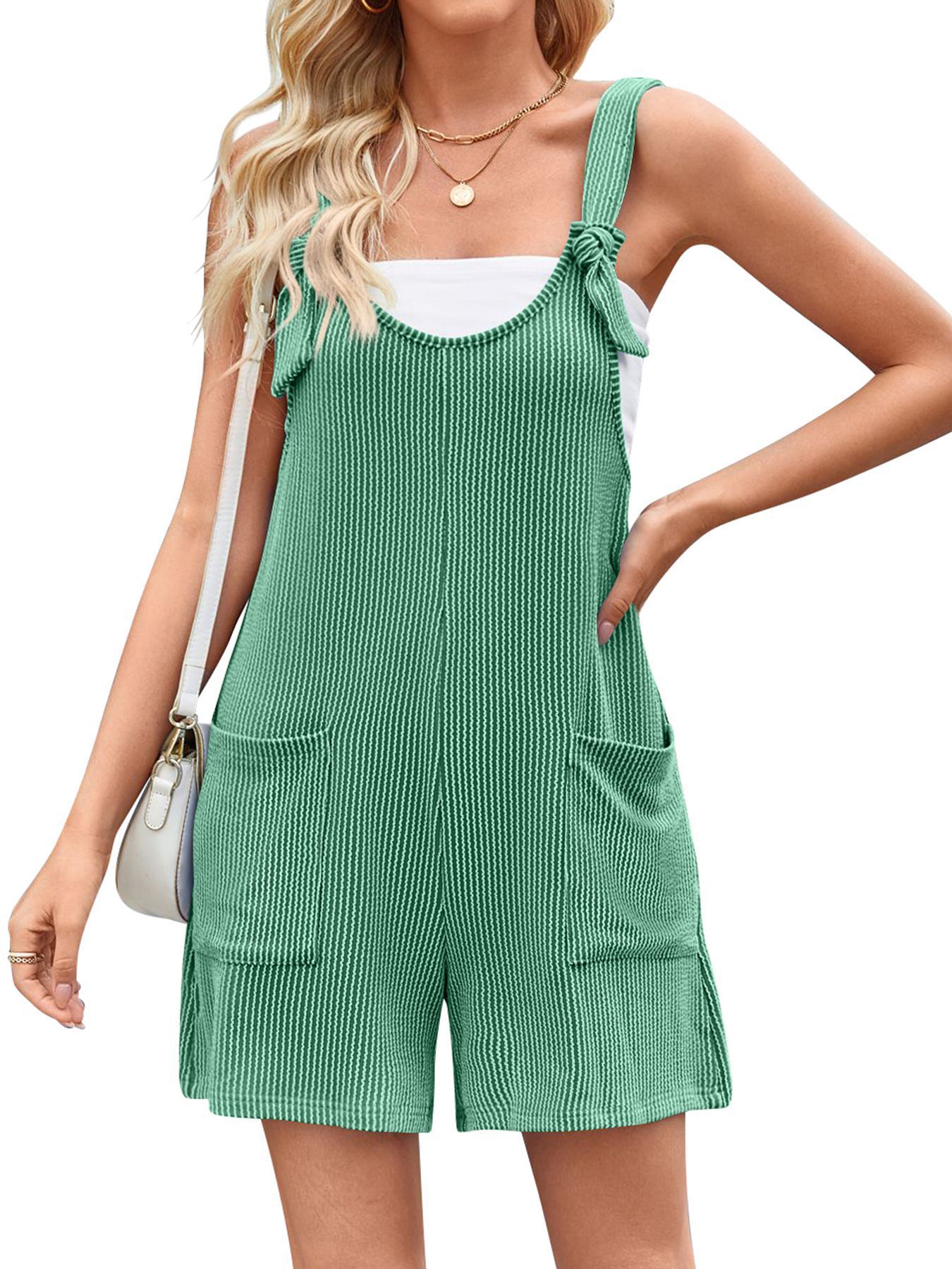 Versatile Pocket Straight Jumpsuit For Women - Little Miss Vanilla