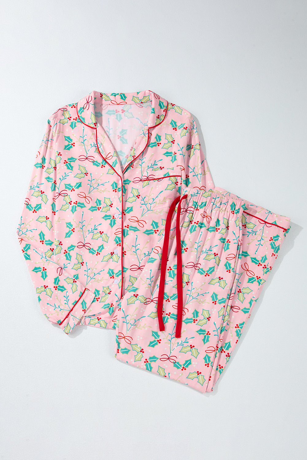 Multicolour Floral Christmas Pajamas Set - Little Miss Vanilla