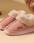 Plush Cotton Shoes For Women Winter Warm Home Slippers Outdoor Snow Boots - Little Miss Vanilla