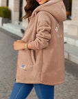 Fleece-lined Mid-length Cashmere Hoodie