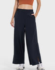 Millennia Slit Wide Leg Active Pants - Little Miss Vanilla