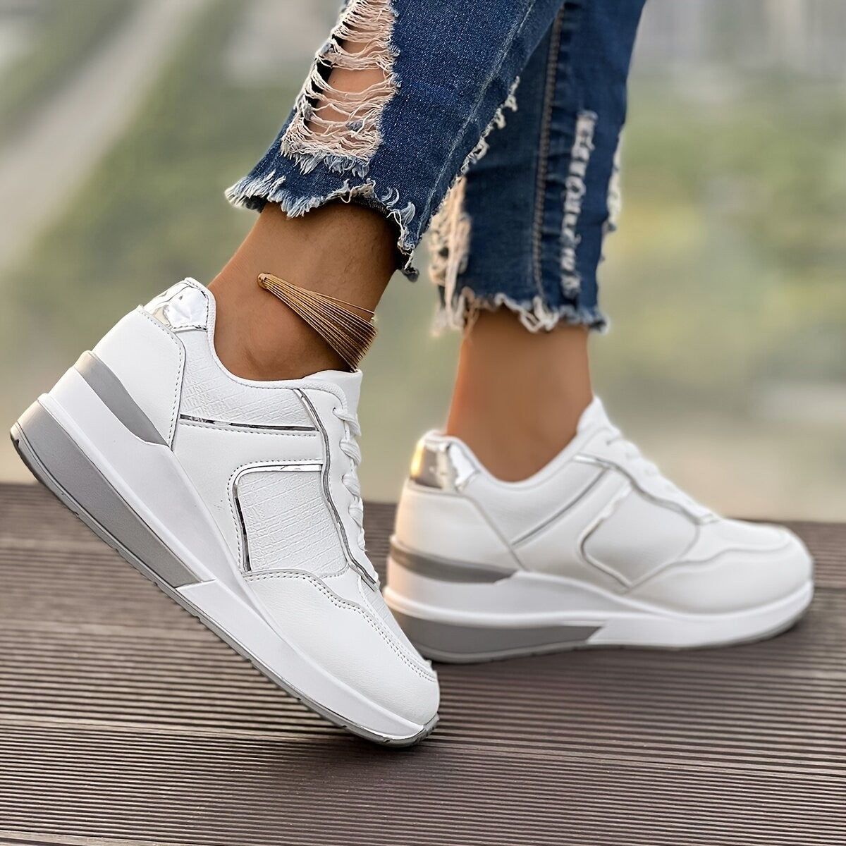 Fashion Wedge Platform Leisure Sports Women's Thin Shoes - Little Miss Vanilla