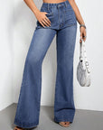 Bootcut Jeans with Pockets - Little Miss Vanilla