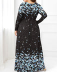 Plus Size Round Neck Maxi Dress with Pockets - Little Miss Vanilla