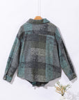 Multicolor Brushed Plaid Pocketed Oversize Shacket - Little Miss Vanilla