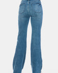 Judy Blue Full Size Tummy Control Cut Hem Flare Jeans - Little Miss Vanilla