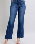 Judy Blue Full Size Side Seam Detail Straight Jeans with Pockets - Little Miss Vanilla