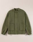 Jungle Green Floral Quilted Jacket - Little Miss Vanilla