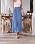 Casual Loose-fitting Wide-leg Slim-fit Trousers