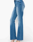 bytos Full Size Distressed High Rise Jeans with Pockets - Little Miss Vanilla