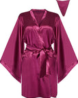 Beauty Night BN6663 Samira Peignoir Burgundy