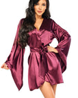 Beauty Night BN6663 Samira Peignoir Burgundy