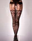 Black Secret BS122 Crotchless Tights