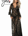 YesX YX826 Long Gown & Thong