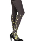 Zohara "Queen Of Hearts" Grey Print Tights