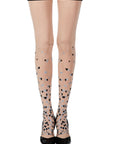 Zohara "Queen Of Hearts" Powder Print Tights