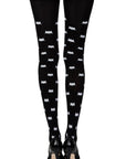 Zohara "Super Hero" Black Print Tights