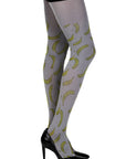 Zohara "Going Bananas" Grey Print Tights