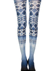 Zohara "Sea World" White Print Tights