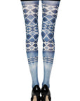 Zohara "Sea World" White Print Tights