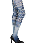 Zohara "Sea World" White Print Tights