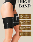 Gabriella Satin Thigh Band 510 Black