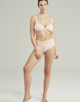 The Second Skin Stretch High Waist Brief Blush Pink