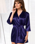 Irall Aria Dressing Gown Navy