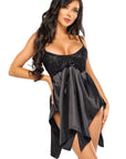 Beauty Night BN6643 Julieta Chemise Black