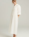 The Maxi Shirt Organic Cotton White