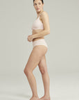 The Second Skin Stretch Mid Rise Waist Brief Blush Pink