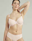 The Second Skin Stretch Mid Rise Waist Brief Blush Pink