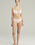 The Second Skin Stretch Mid Rise Waist Brief Blush Pink