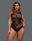 Wholesale Midnight Mesh Plus Size Bodystocking