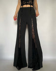 Lace Personality Loose Sexy Low Waist Trousers