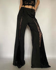 Lace Personality Loose Sexy Low Waist Trousers