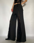 Lace Personality Loose Sexy Low Waist Trousers