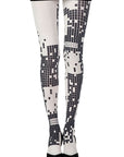 Zohara "Game Boy" Cream Print Tights